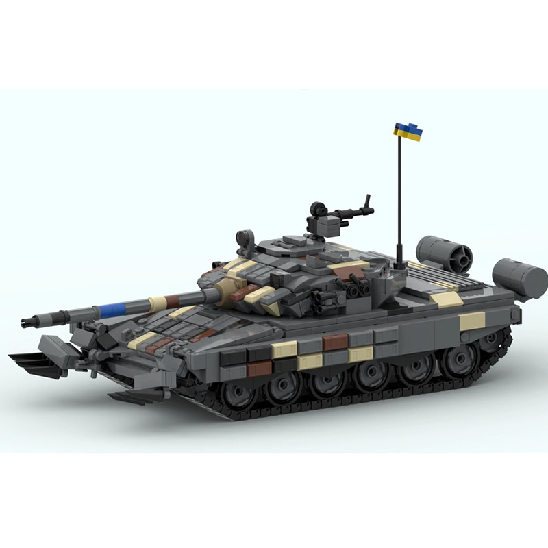 Lego Compatible Military Tank - Klocki Czołgu T-72AV, Militarny Model Pancerny,