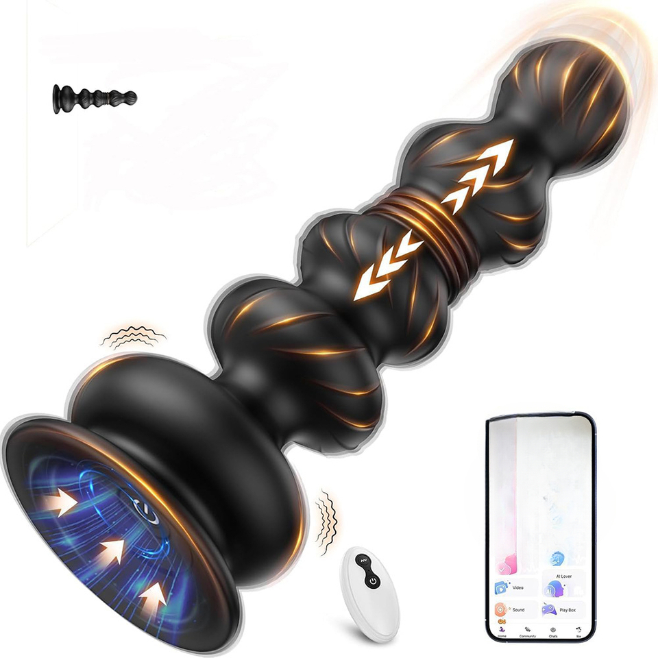 Remote Control Toys - Wibrator sterowany aplikacją i pilotem, z