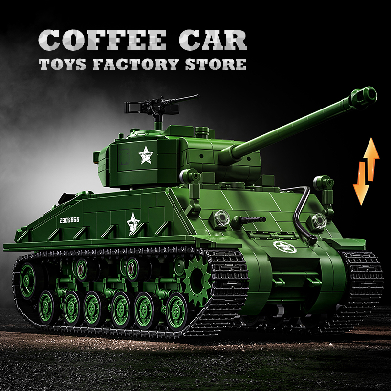 Klocki konstrukcyjne czołgu M4 – Lego Compatible Military Tank recenzja i cena