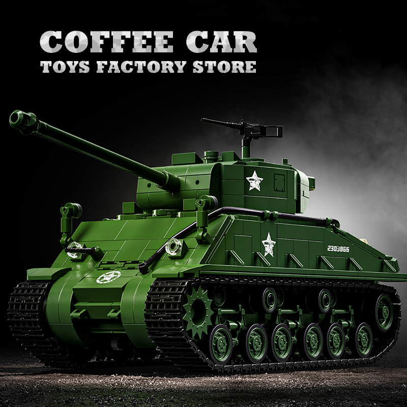 Klocki konstrukcyjne czołgu M4 – Lego Compatible Military Tank recenzja i cena