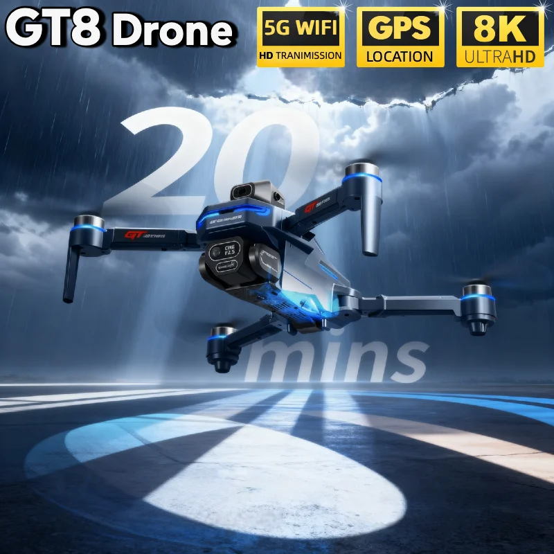 GORĄCY Nowy Dron LSRC GT8 4K P – Fpv Brushless Rc Drone 4K recenzja i cena