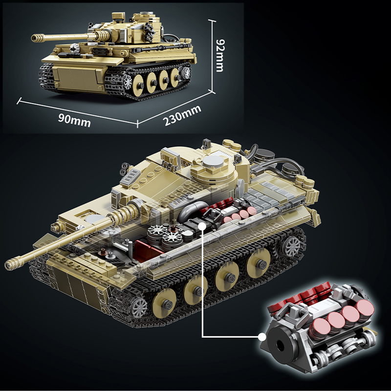 Klocki konstrukcyjne wojskowe  – Lego Compatible Military Tank recenzja i cena