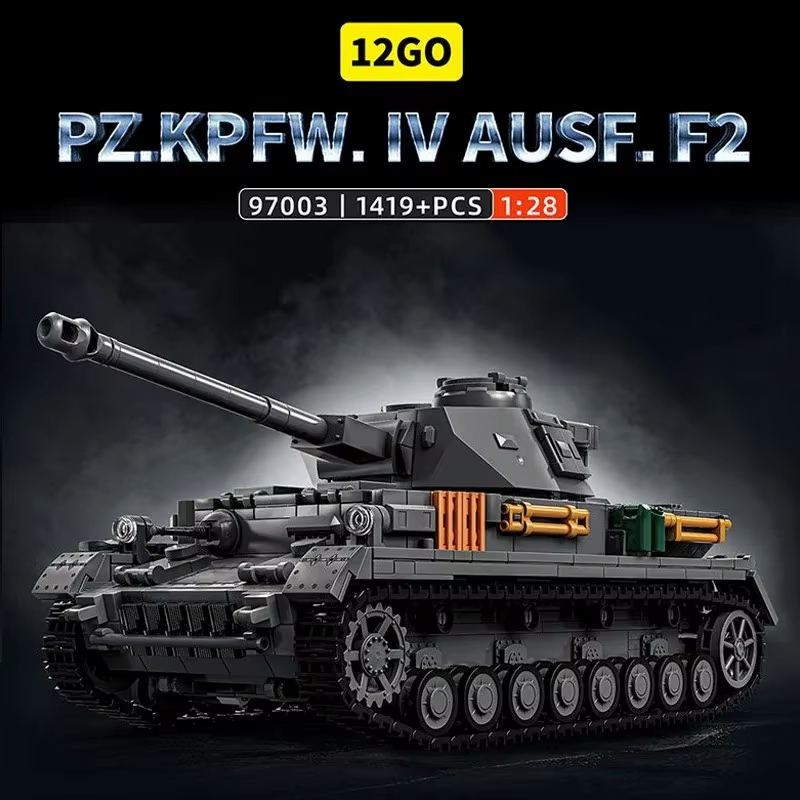 1419 elementów, skala 1:28, ni – Lego Compatible Military Tank recenzja i cena