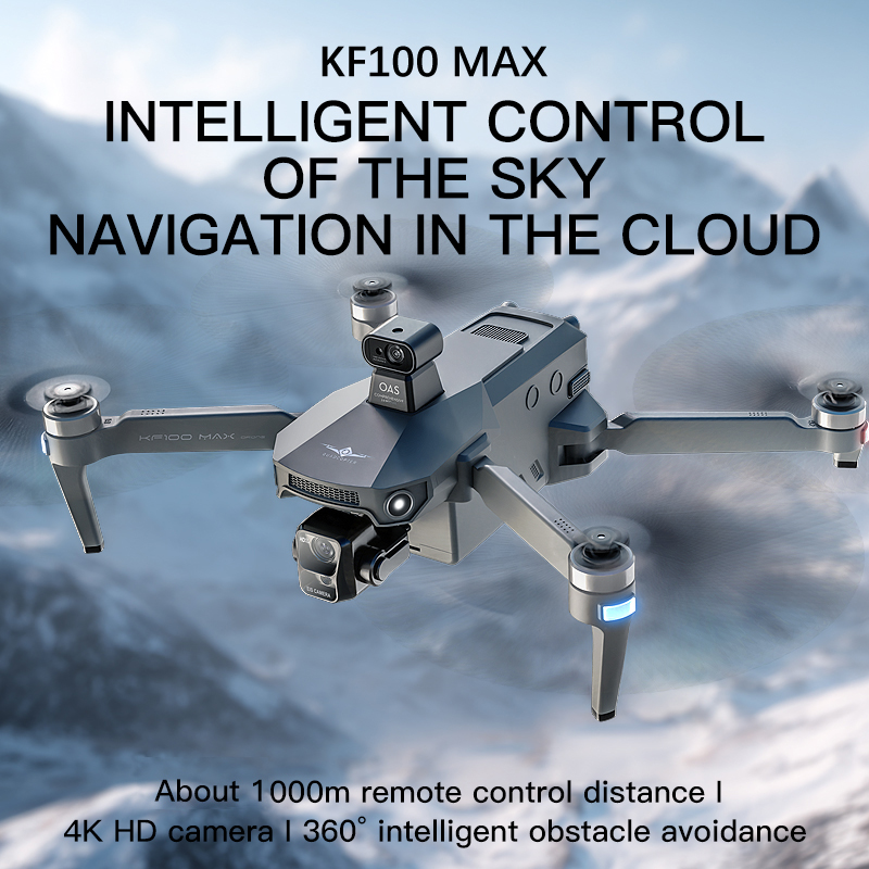 Dron GPS KF100 MAX Kamera 4K 3 – Fpv Brushless Rc Drone 4K recenzja i cena