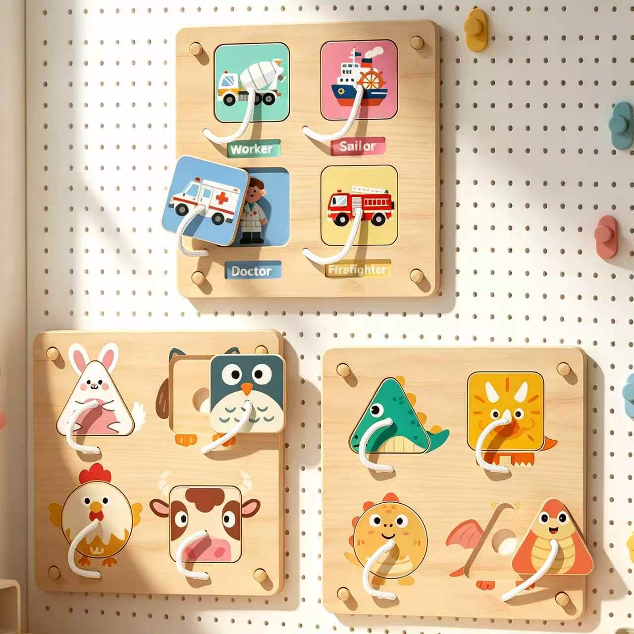 Drewniana tablica Montessori d – Montessori Wooden Busy Board Toddler recenzja i cena