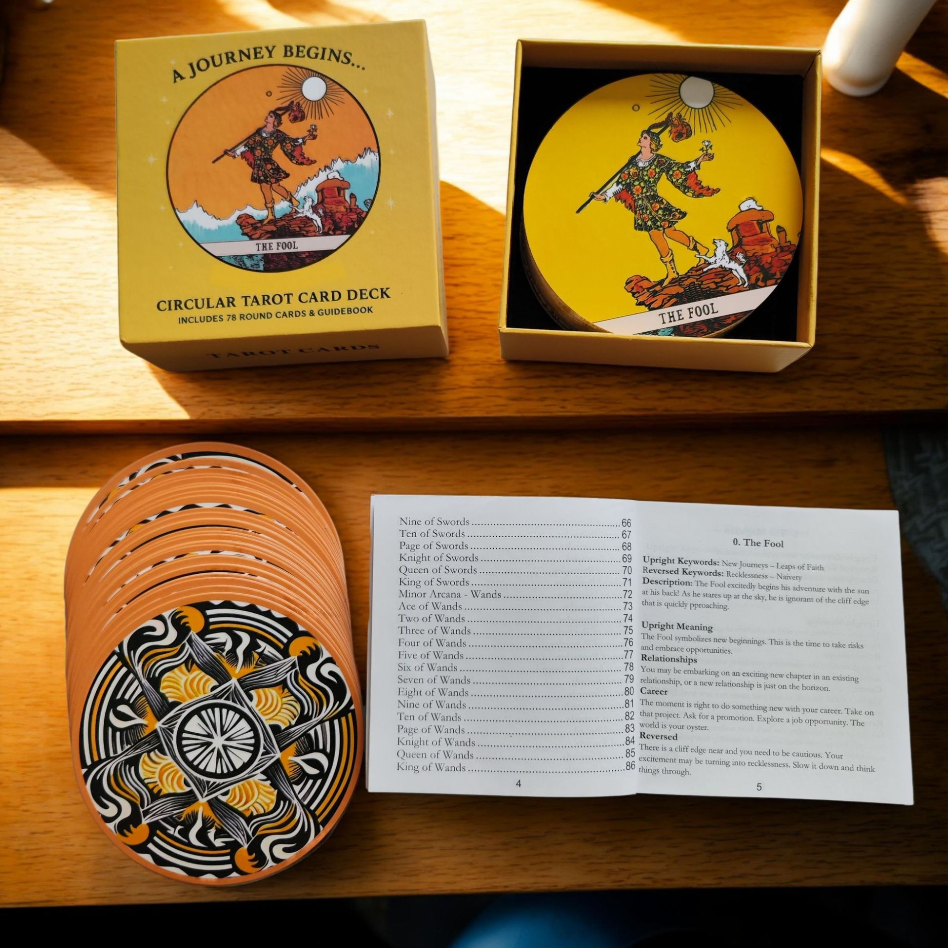 Okrągła talia kart tarota zawi – Tarot Cards Deck With Guidebook recenzja i cena