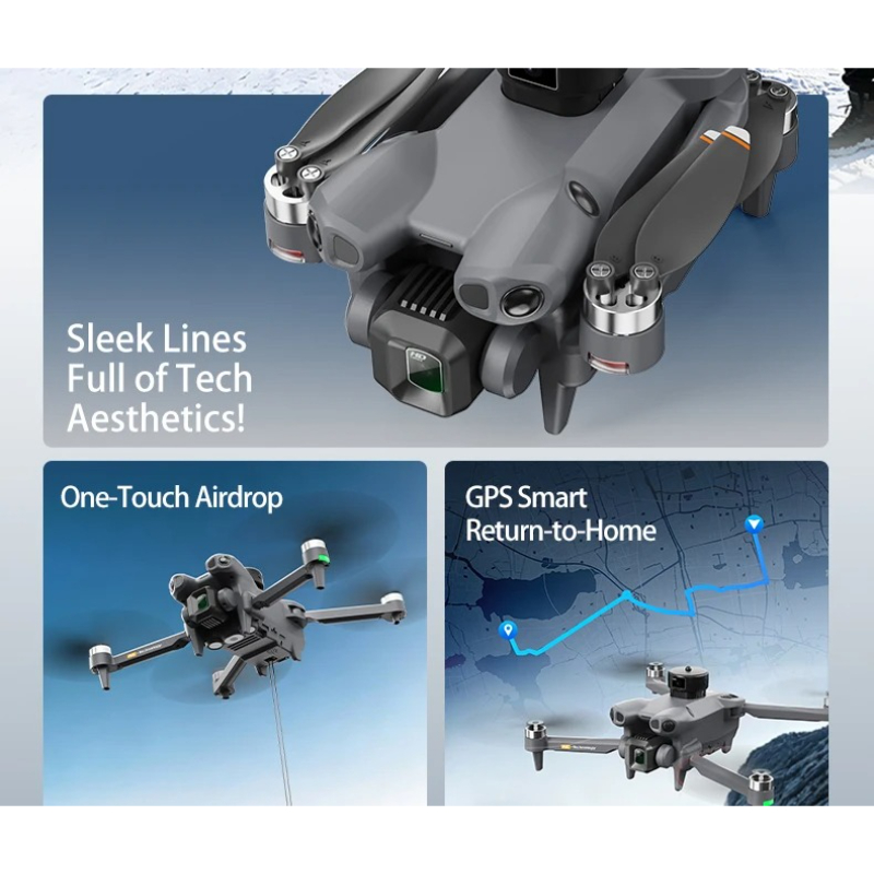 Składany dron RC Quadcopter AE – Fpv Brushless Rc Drone 4K recenzja i cena