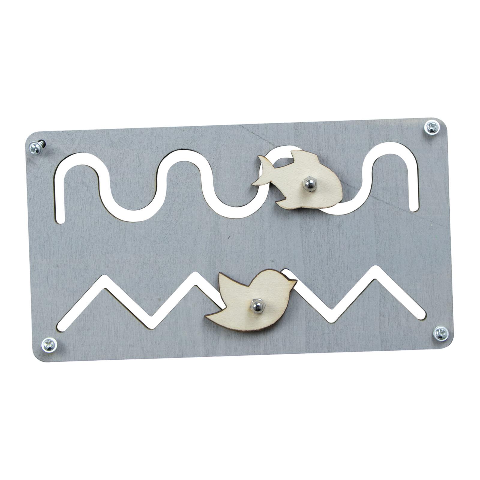 Drewniana tablica manipulacyjn – Montessori Wooden Busy Board Toddler recenzja i cena